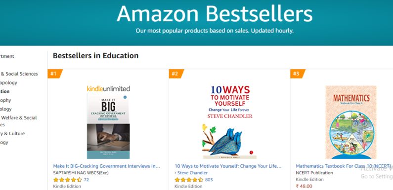 ‘Make It BIG’ creates history- No 1 on Amazon Kindle