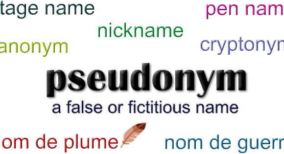 Pseudonyms/ Pen Names/ Nom de plume